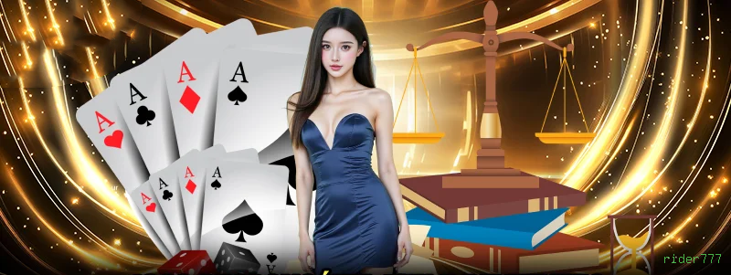 Imagem promocional do cassino online da rider777 mostrando jogos ao vivo